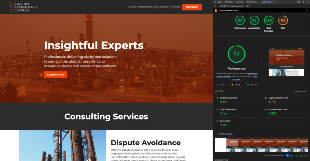 Cadence Consulting | Custom WordPress Web Design